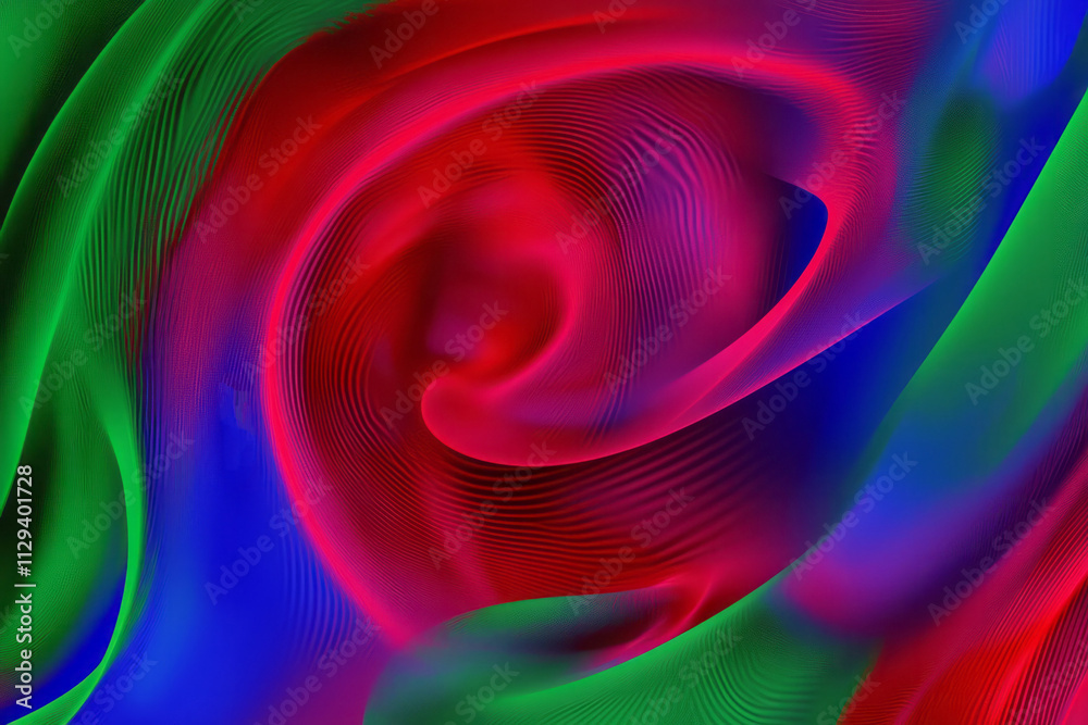 Poster a colorful background with a spiral pattern