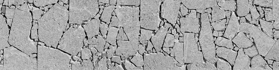 Flat stones in the wall