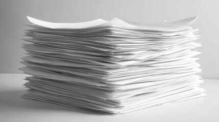 Stack of documents symbolizing Performance Improvement Plan for professional development and organizational growth strategies
