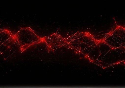 Red Dynamic Network: Powerful Connections in Action-Oriented Design. Perfect for action-oriented designs, gaming visuals, or impactful tech campaigns