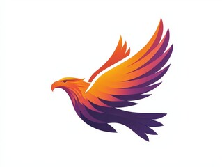 Obraz premium Eagle bird logo design, isolated on white background