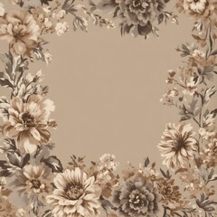 Obraz premium Copy space vintage floral background card 