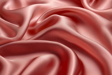 Obraz premium Elegant red silk fabric with soft folds