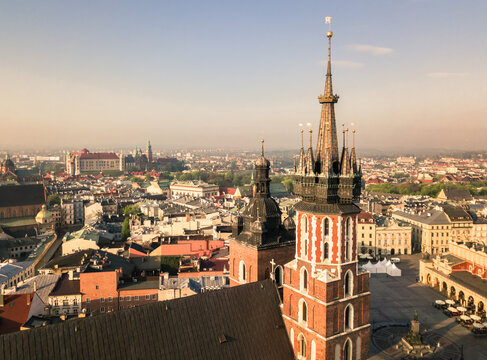 Krak&oacute;w i Kości&oacute;ł Mariacki 