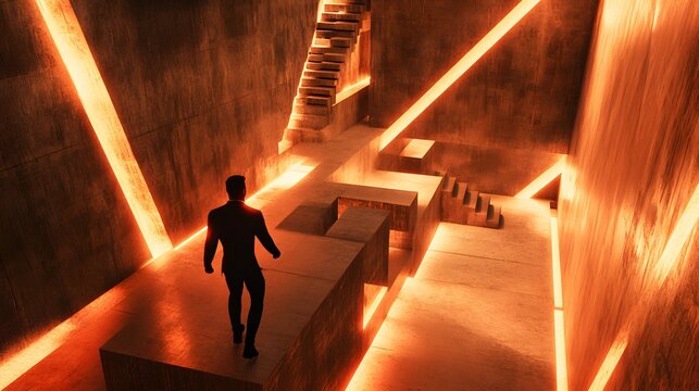An Egyptian agent navigating a maze of laser traps in a high-tech pyramid vault equipped with a futuristic watch.