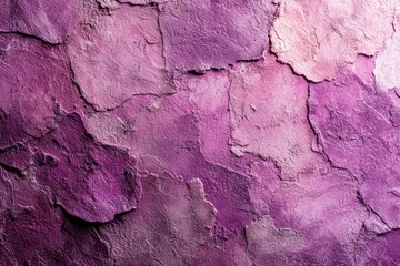 Fototapeta premium Cracked purple plaster wall texture