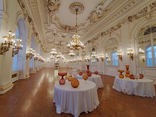 luxurious representative hall in prague castle