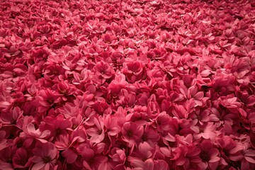 Fototapeta premium Field of Red Flowers