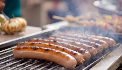 Smoky Grilled Sausages: A BBQ Street Food Favorite