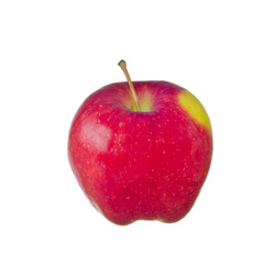 Red apple isolated on white background.