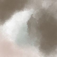 raster illustration watercolor brown coffee warm trend color 2025 gradient, background, clouds, cappuccino, chocolate, soft transition, universal, for website, packaging, poster. free space