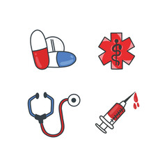 medical icon set