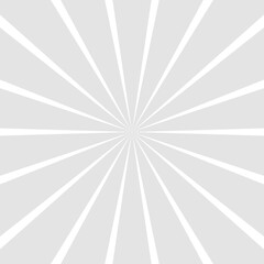 Gray sunburst background. Radial wallpaper.
