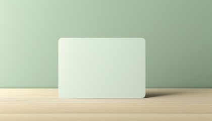 Minimalist horizontal card design with copy space for branding and graphics