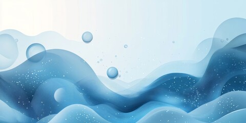 abstract blue background, Generative AI