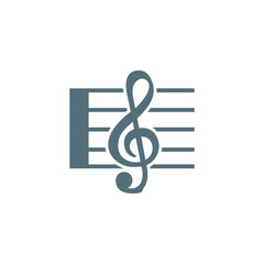 Fototapeta premium Treble Clef 