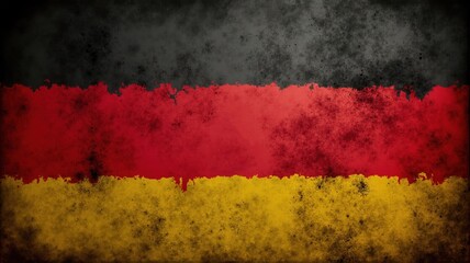 German flag with grunge texture effect representing germany