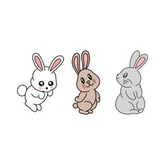 easter bunny with eggs