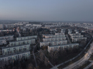 Domy w Krakowskich Mistrzejowicach © DRONE QUEST