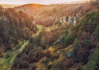 Jura Krakowsko Czestochowska poranek © DRONE QUEST