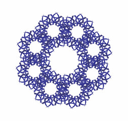 floral ornament frame pattern (mandala)