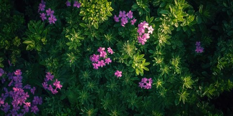 Purple flowers in field