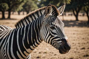 Beautiful background close up of the black and white striped fur of the plains zebra (Equus quagga, formerly Equus burchellii), also known as the common zebra