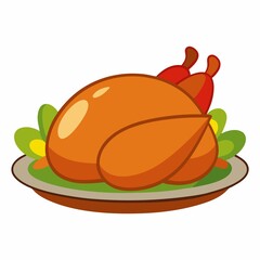 Thanksgiving turkey clipart illustration
