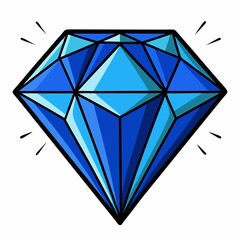 Diamond on black background