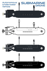 Unmanned Submarine vehicle drone submersive China