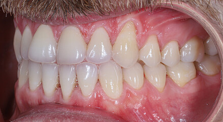 Gum recession treatment and gum inflammation in dental dentistry with periodontal issues.   © UniqDream