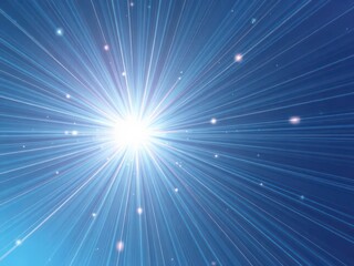 Fototapeta premium Dynamic blue starburst design with shining light effect radiating from the center, pattern, background