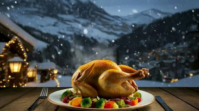 hot steaming chicken broast, christmas recipes, chicken broast, thanksgiving chicken broast, food stock videos, stock videos, foods videos, viral food recipes, chicken broast, winter food videos
