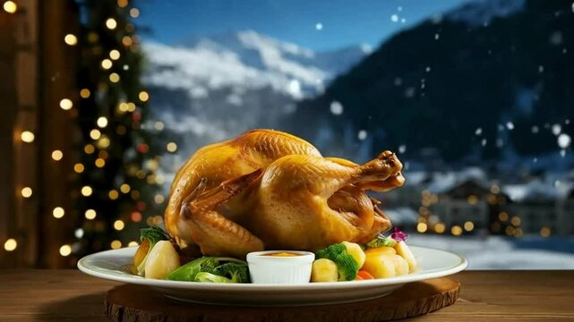 hot steaming chicken broast, christmas recipes, chicken broast, thanksgiving chicken broast, food stock videos, stock videos, foods videos, viral food recipes, chicken broast, winter food videos