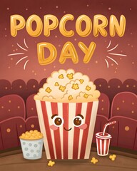 Caramel popcorn and cheese popcorn bucket