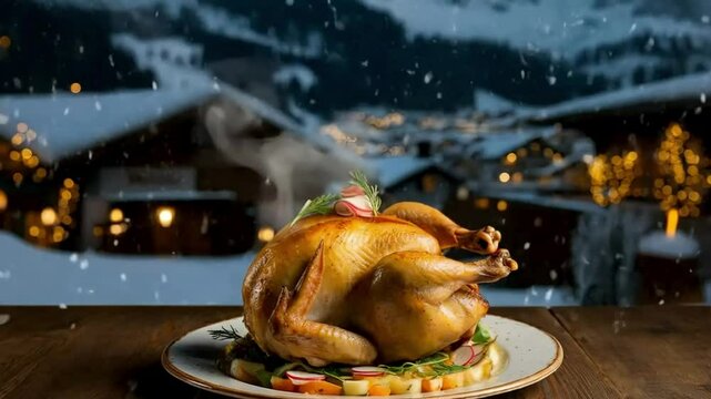 hot steaming chicken broast, christmas recipes, chicken broast, thanksgiving chicken broast, food stock videos, stock videos, foods videos, viral food recipes, chicken broast, winter food videos
