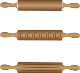 Rolling Pin Colorful Vector Illustration Design (Version: 05)
