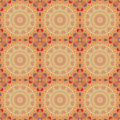 Patr&oacute;n sin costuras dise&ntilde;o vitral colores. Efecto Caleidoscopio. Textura. Fondo. Estampa. Ilustraci&oacute;n Original