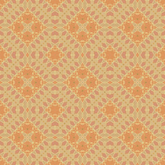 Patrón sin costuras diseño vitral colores. Efecto Caleidoscopio. Textura. Fondo. Estampa. Ilustración Original