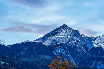 View of the Bavarian Alps, Germany.