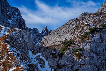 View of the Bavarian Alps, Germany.