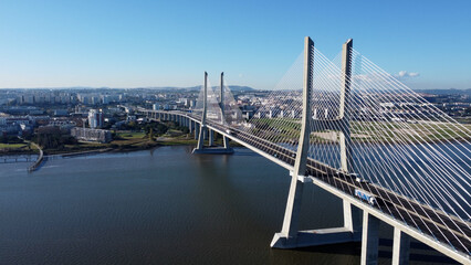 Fototapeta premium ponte vasco da gama lisboa, rio tejo