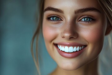 Fototapeta premium Radiant Smile of a Stunning Model