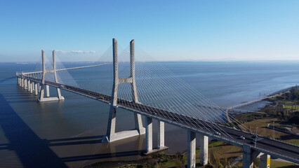 Obraz premium ponte vasco da gama lisboa, rio tejo