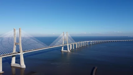 Peel and stick wall murals ponte vasco da gama lisboa, rio tejo