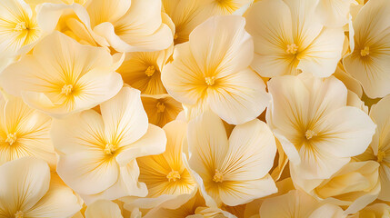 Fototapeta premium close up of delicate evening primrose flowers in soft yellow hues, creating serene and calming atmosphere