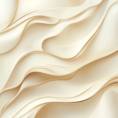 Obraz premium Abstract beige wavy pattern creating smooth, fluid shapes in a harmonious design.