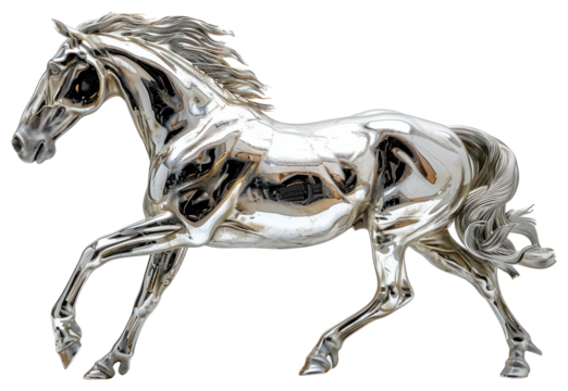 PNG Horse in titanium texture horse stallion mammal.