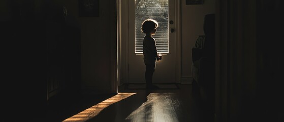 Child Observing Parent Solitude