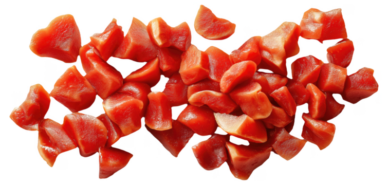 PNG Diced red tomatoes
